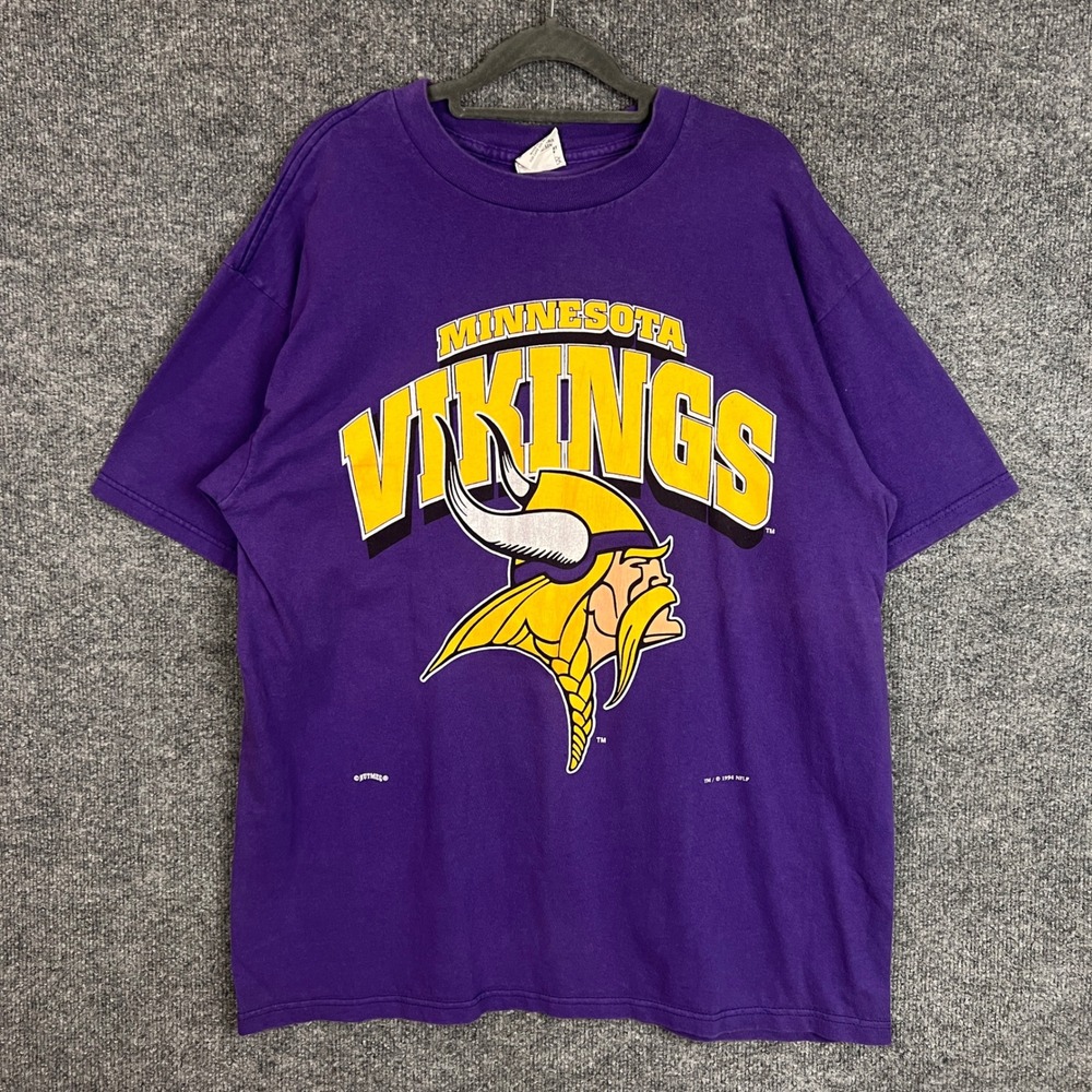 Vintage 1994 Nutmeg Minnesota‎ Vikings NFL Football T Shirt XL